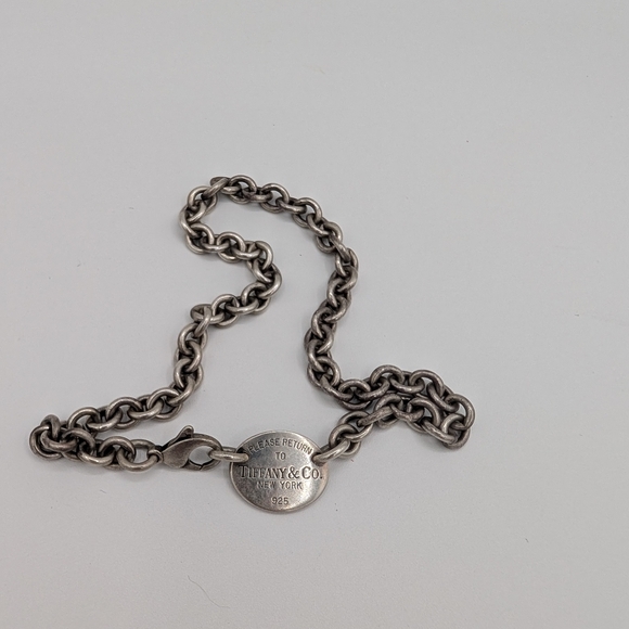 ⚜️Return to Tiffany™ Oval Tag Choker Necklace |925 Sterling Silver⚜️ - Picture 6 of 8